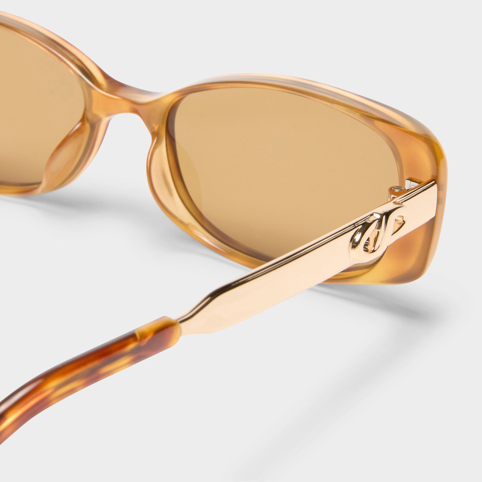 Lil Starlight Vintage Tort Female Rectangle Sunglasses | Le Specs