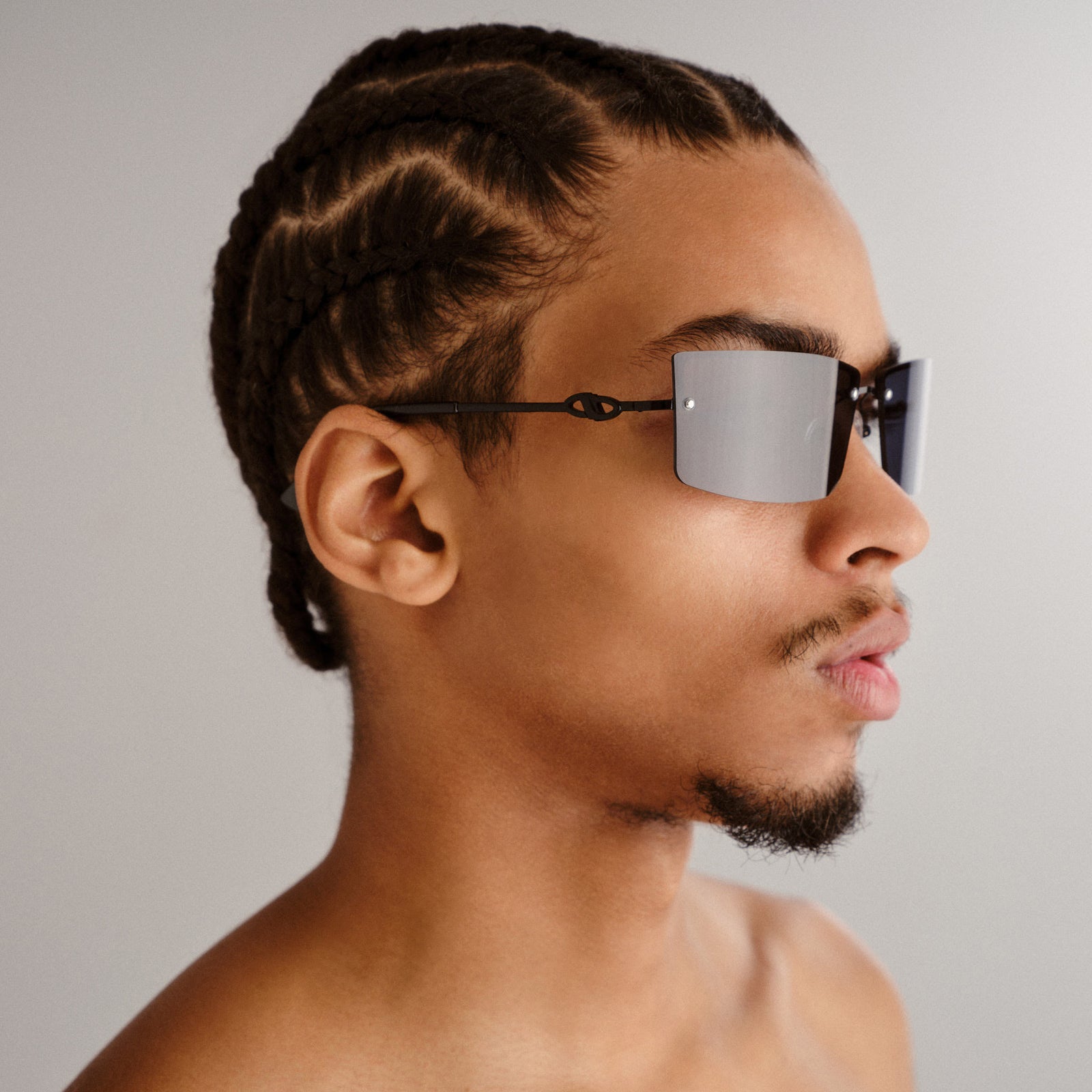 Alien Black Uni-Sex Rectangle Sunglasses | Le Specs