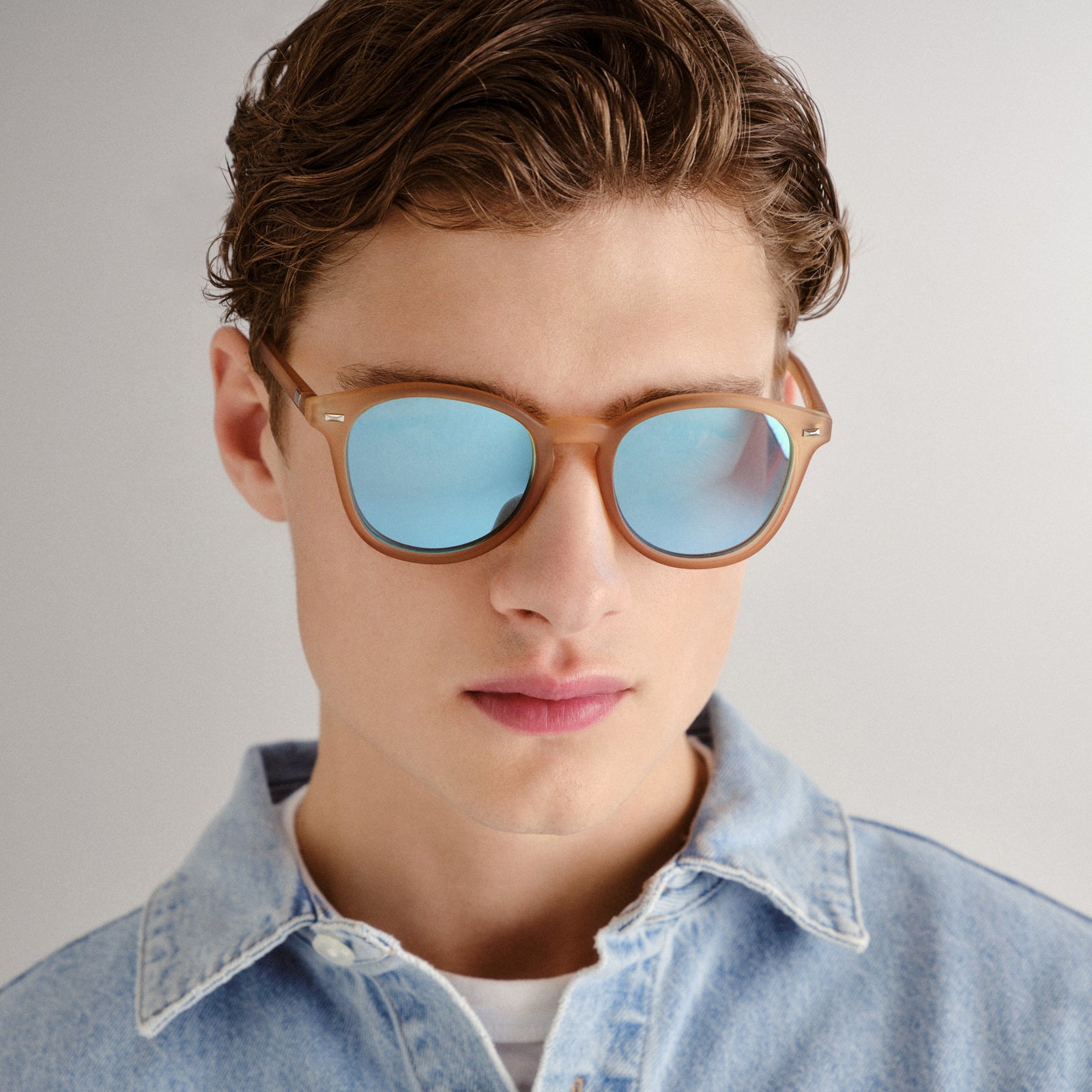 Bandwagon Raw Sugar Uni-Sex Round Sunglasses | Le Specs