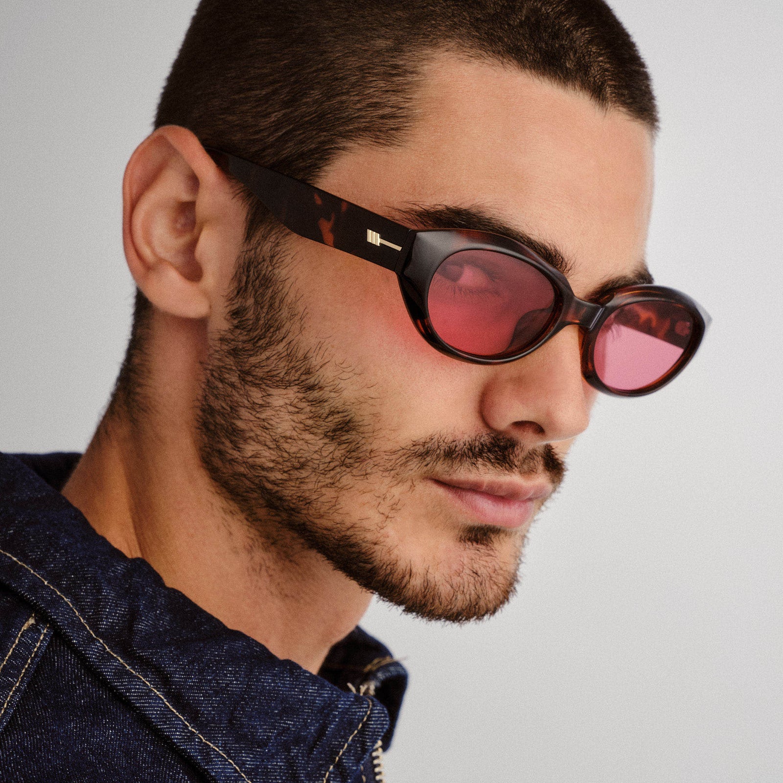 Le Bijou Tort Uni-Sex Oval Sunglasses | Le Specs