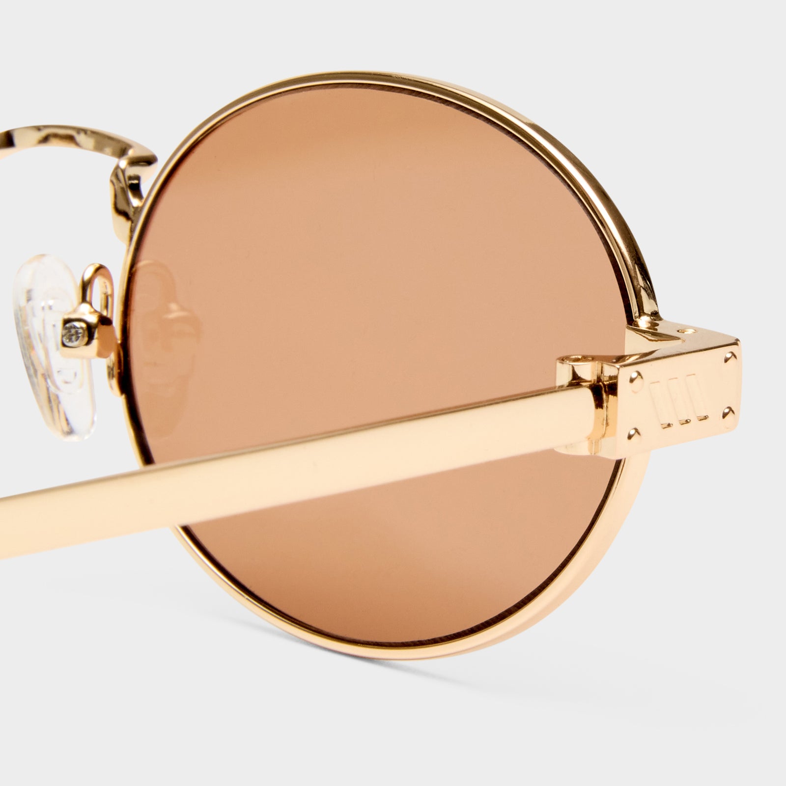 Poseidon Deux Gold Female Oval Sunglasses | Le Specs
