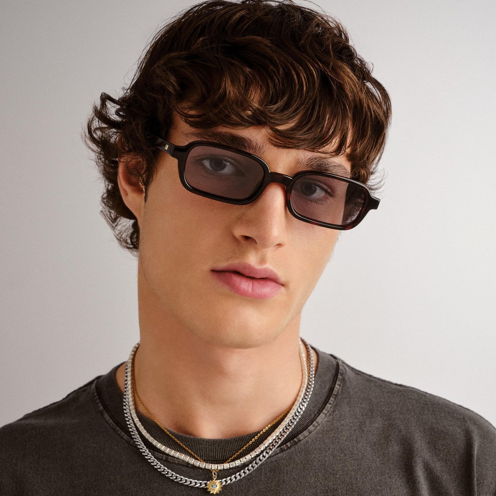 Pilferer Cherry Tort Uni-Sex Rectangle Sunglasses | Le Specs
