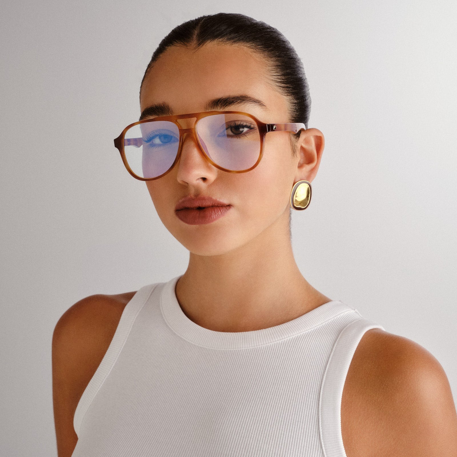 Tragic Magic Vintage Tort Uni-Sex Aviator Blue Light | Le Specs