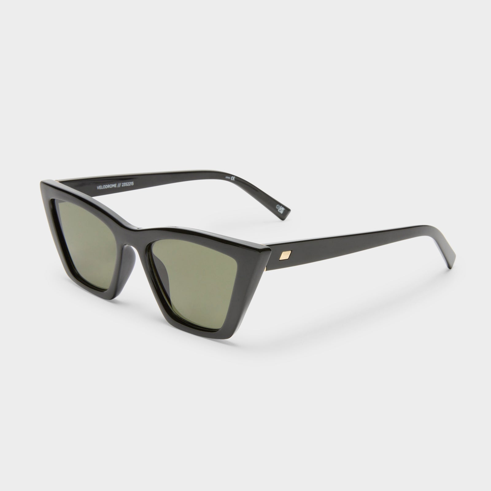 Velodrome Black Female Cat-Eye Sunglasses | Le Specs