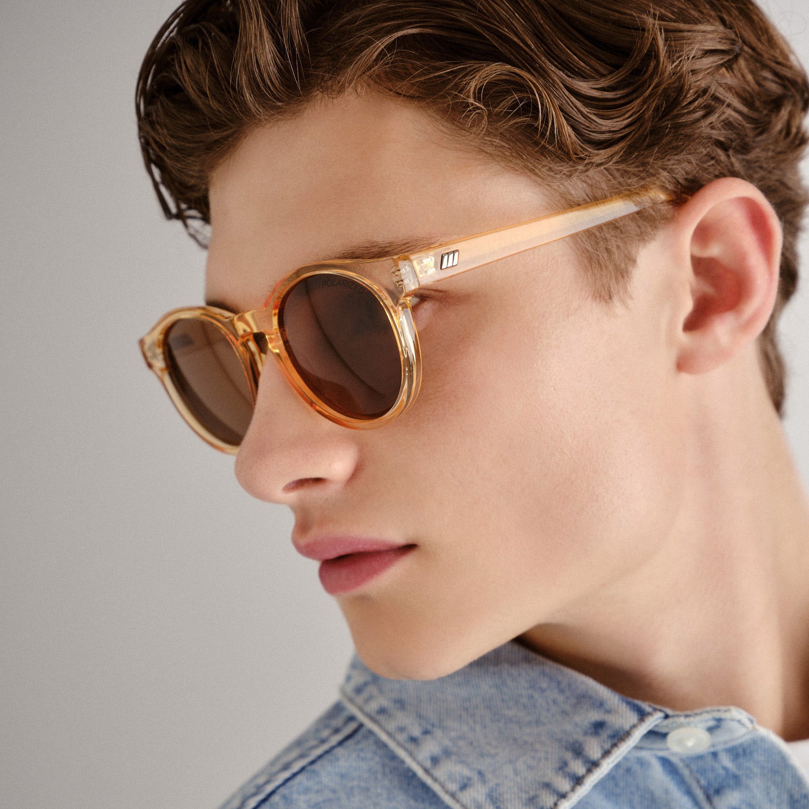 Hey Macarena Blonde Uni-Sex Round Sunglasses | Le Specs
