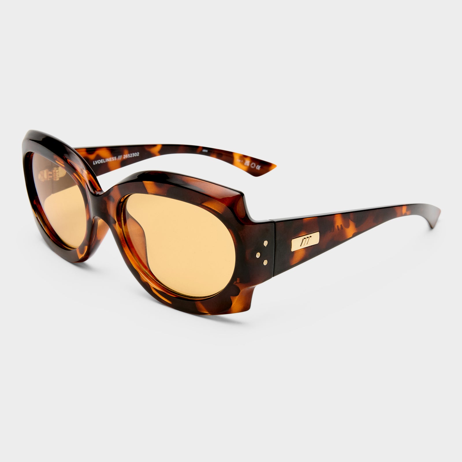 Loveliness Tort Female Square Sunglasses | Le Specs
