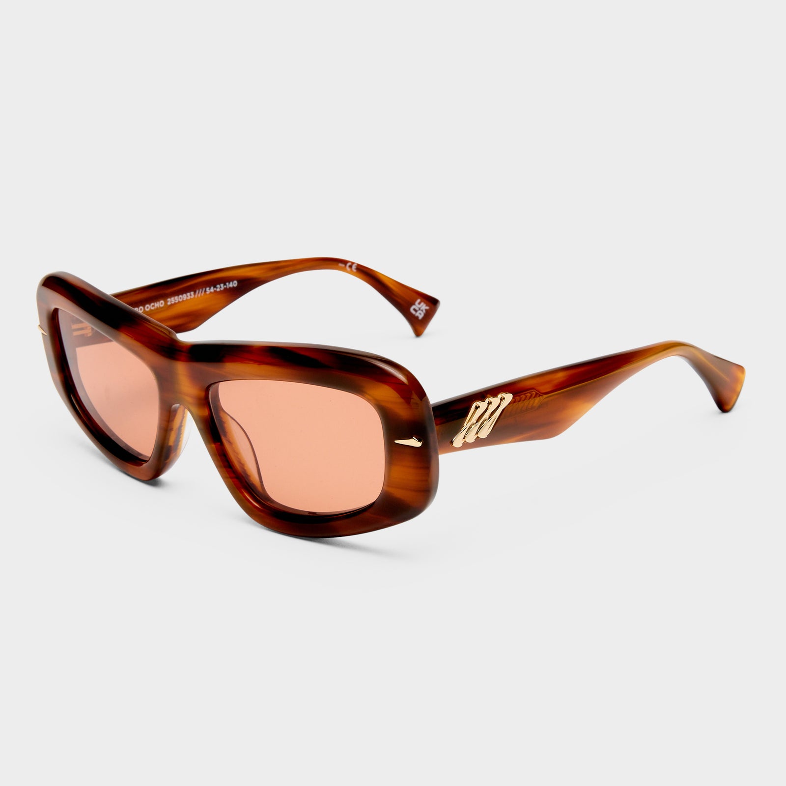 Numero Ocho Teak Female Shield Sunglasses | Le Specs