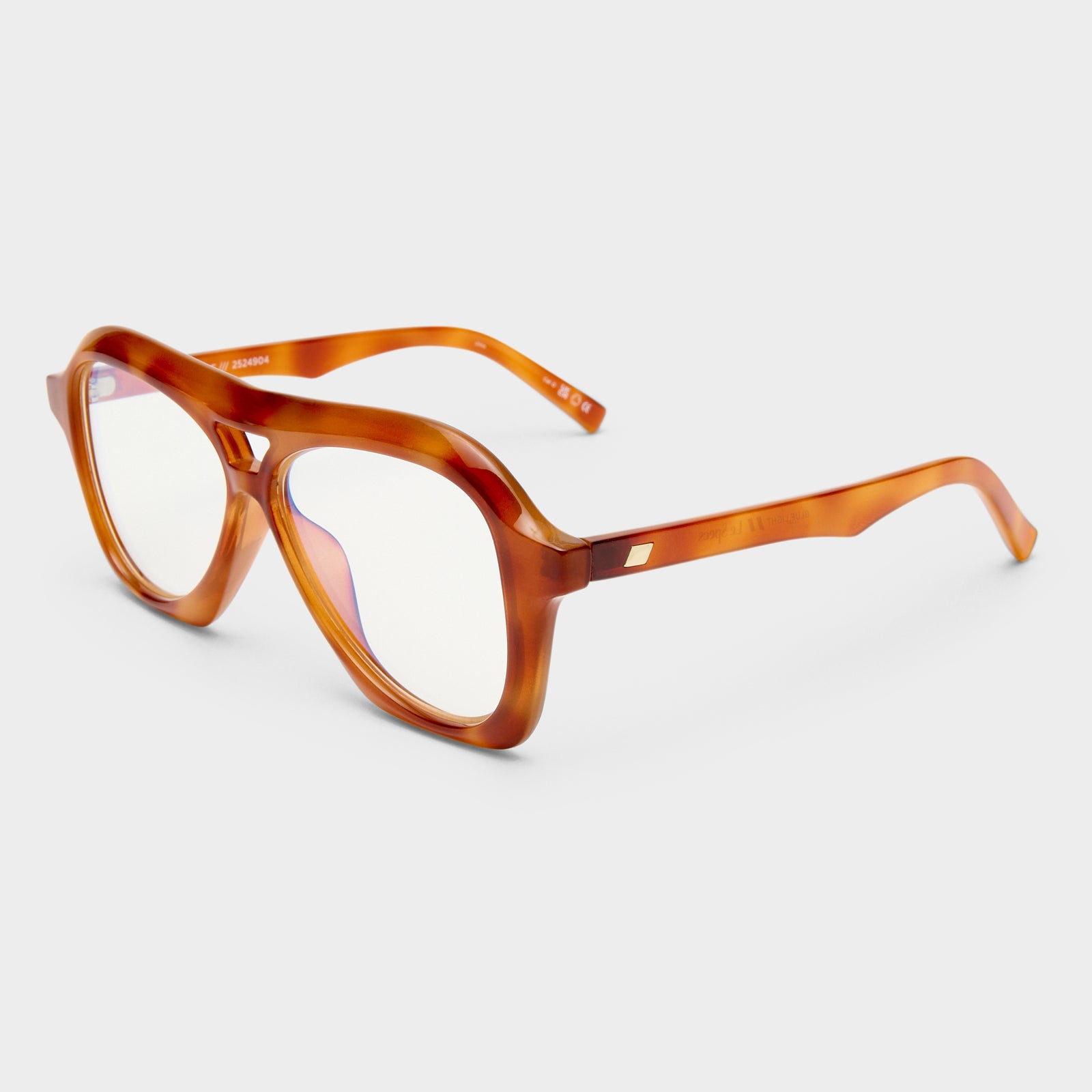 Drizzle Vintage Tort Uni-Sex Aviator Blue Light | Le Specs