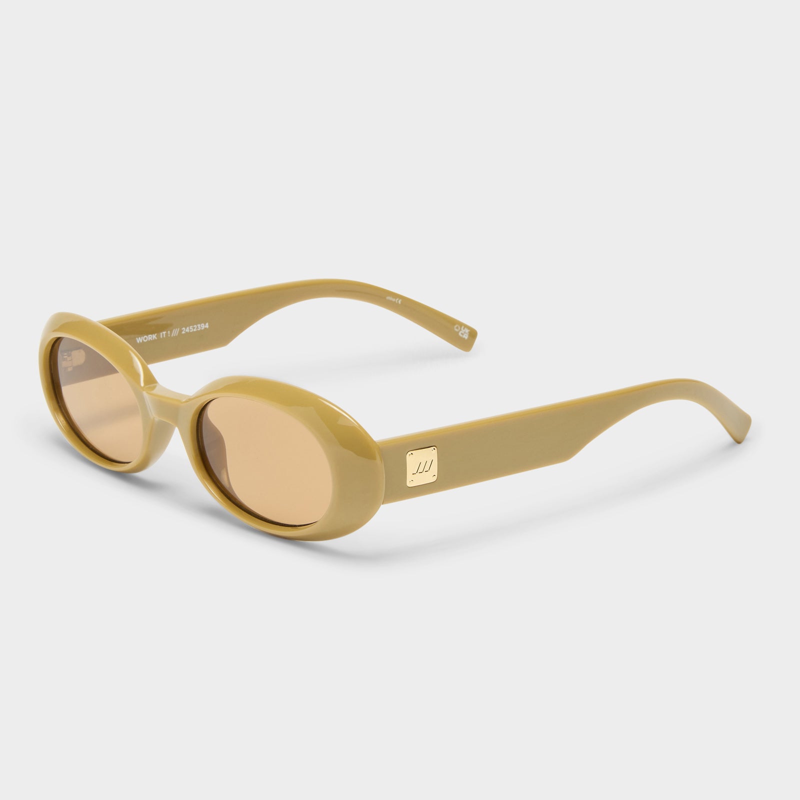 Work It Biscotti Female Oval Sunglasses | Le Specs