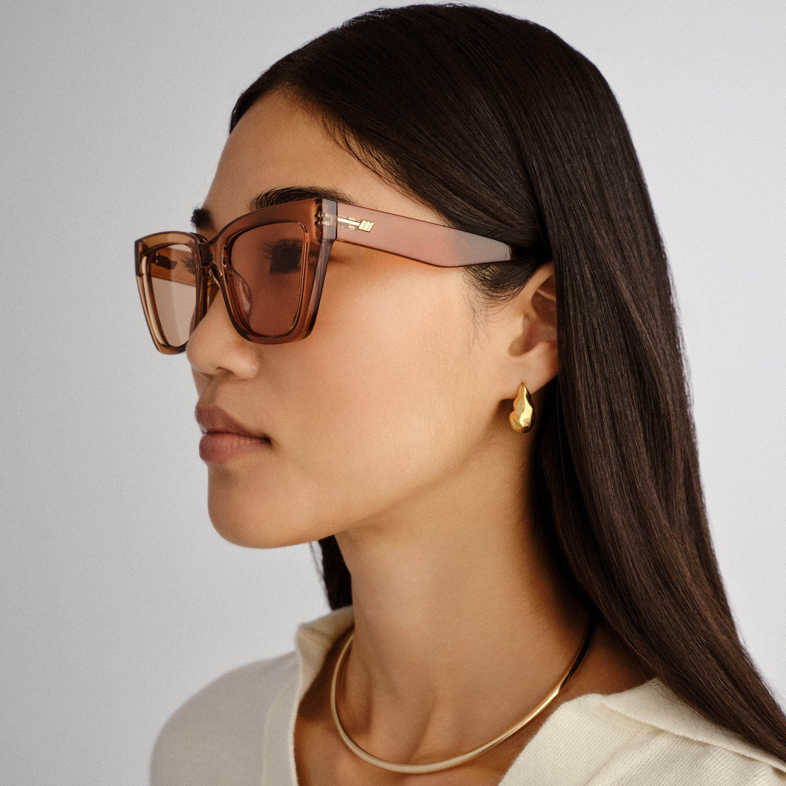 Le Coeur Barley Female Cat-Eye Sunglasses | Le Specs