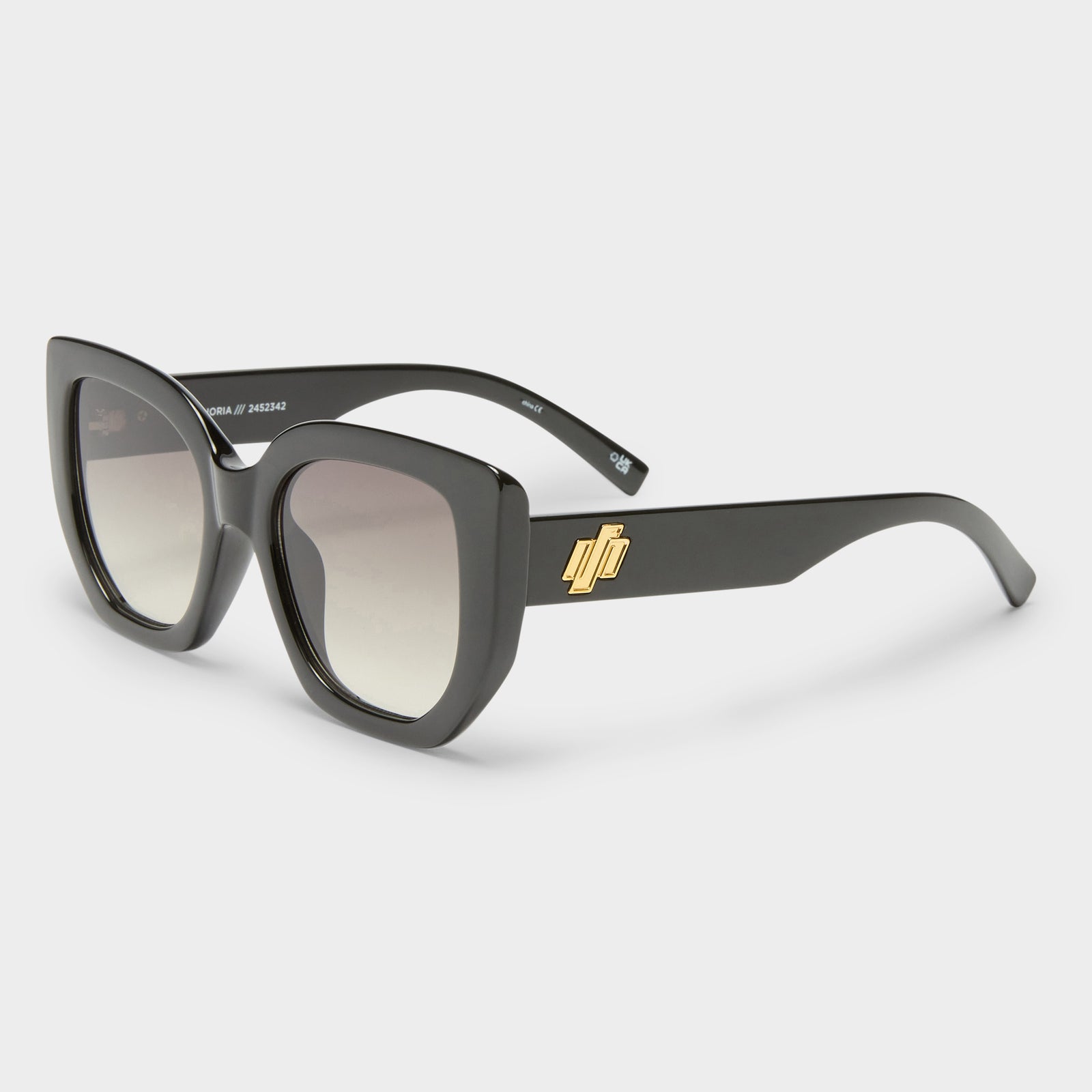Euphoria Black Female Square Sunglasses | Le Specs
