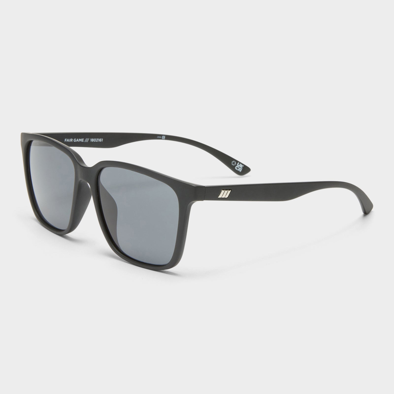 Fair Game Matte Black Uni-Sex D-Frame Sunglasses | Le Specs