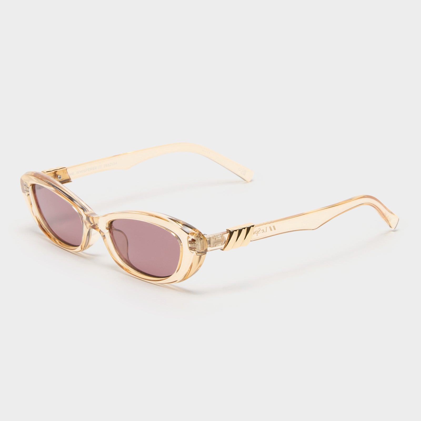 The Whisperer Sand Female Cat-Eye Sunglasses | Le Specs