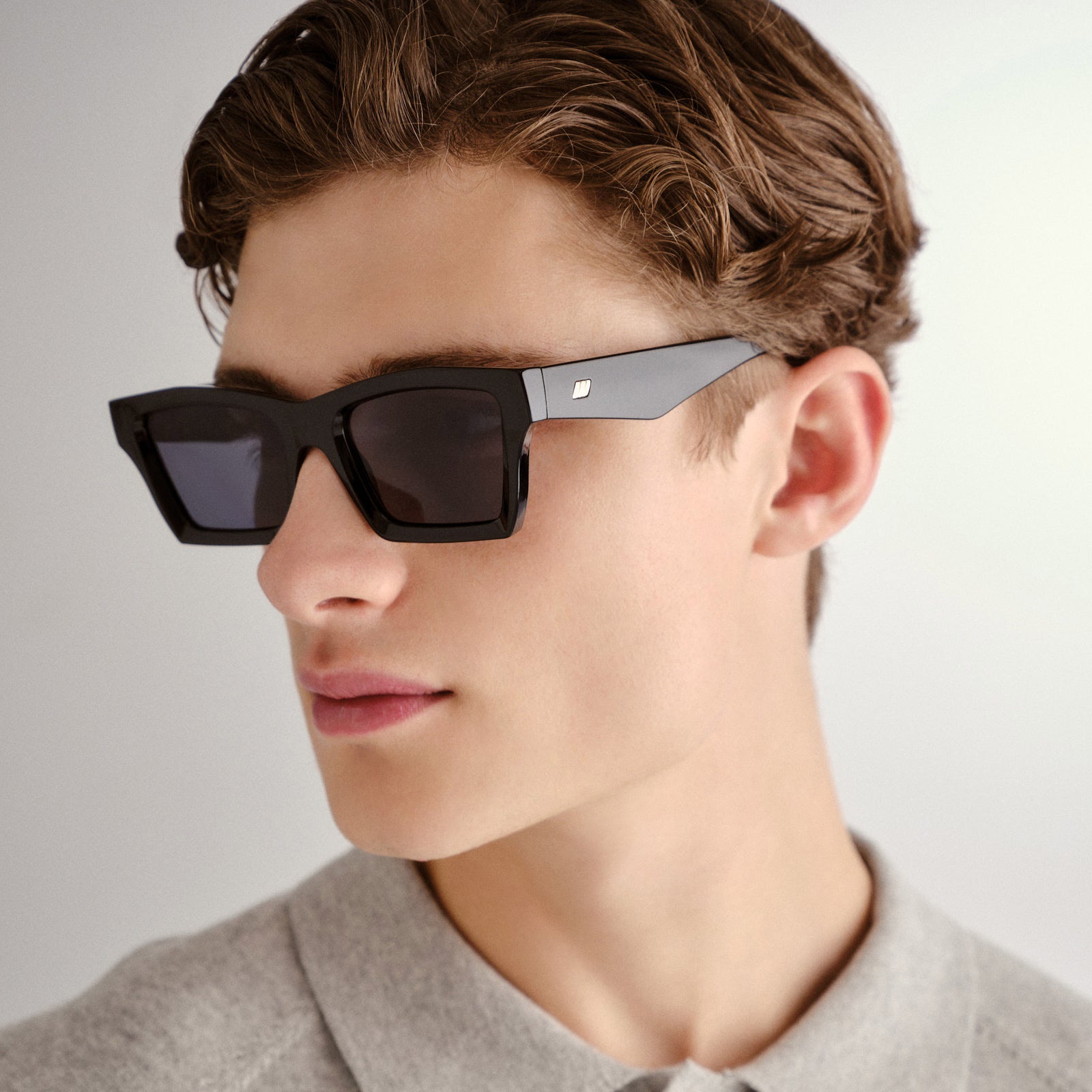 Something Black Uni-Sex D-Frame Sunglasses | Le Specs