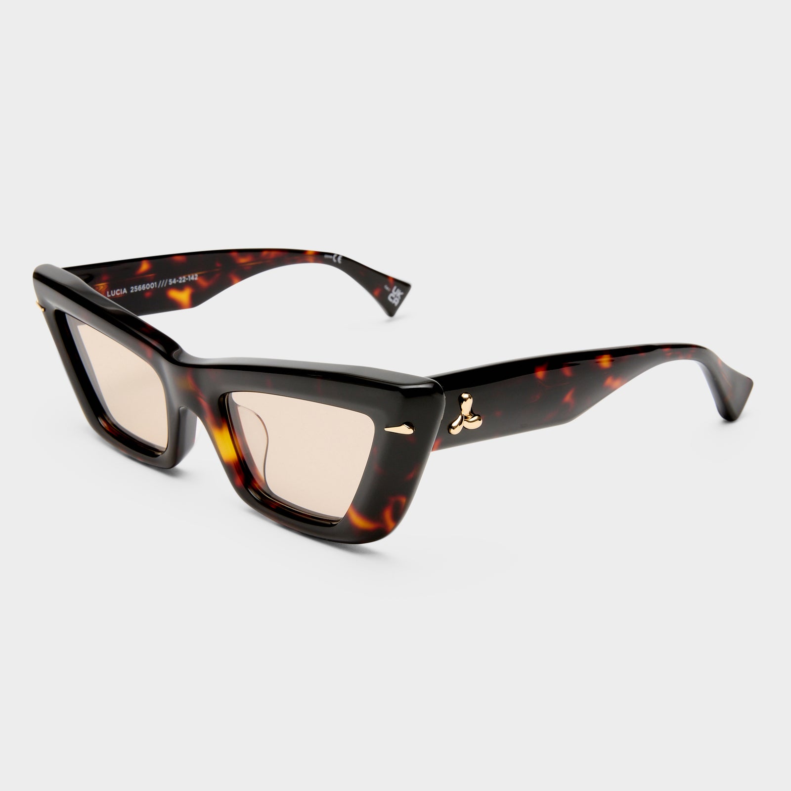 Lucia Tortoiseshell Female Cat-Eye Sunglasses | Le Specs