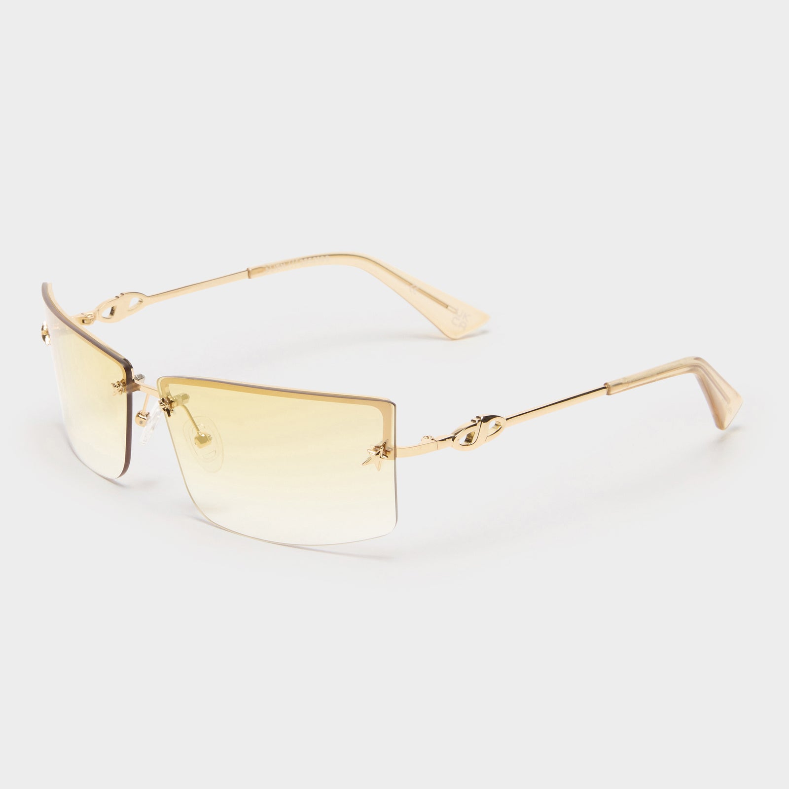 Alien Gold Female Rectangle Sunglasses | Le Specs