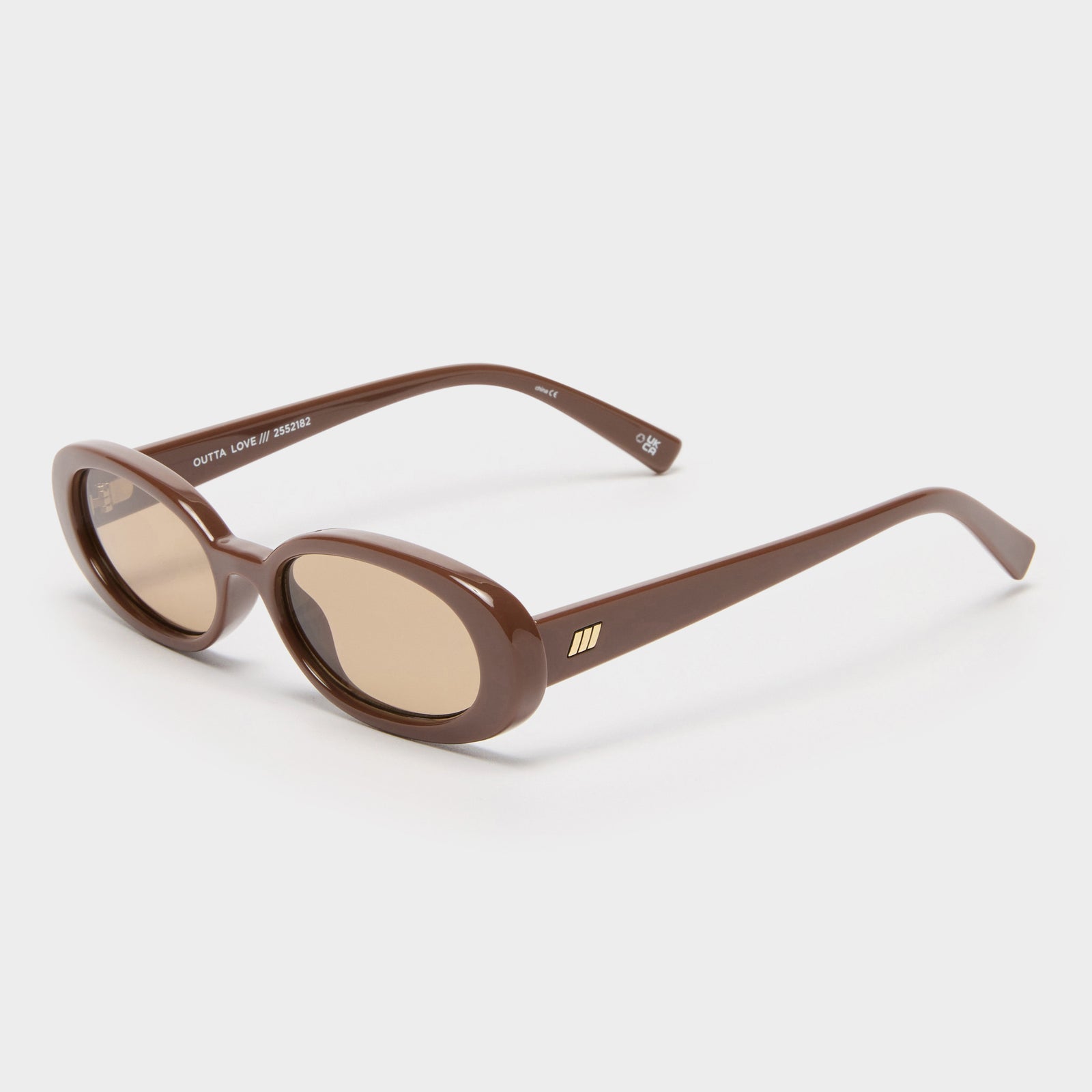 Outta Love Cocoa Female Oval Sunglasses | Le Specs