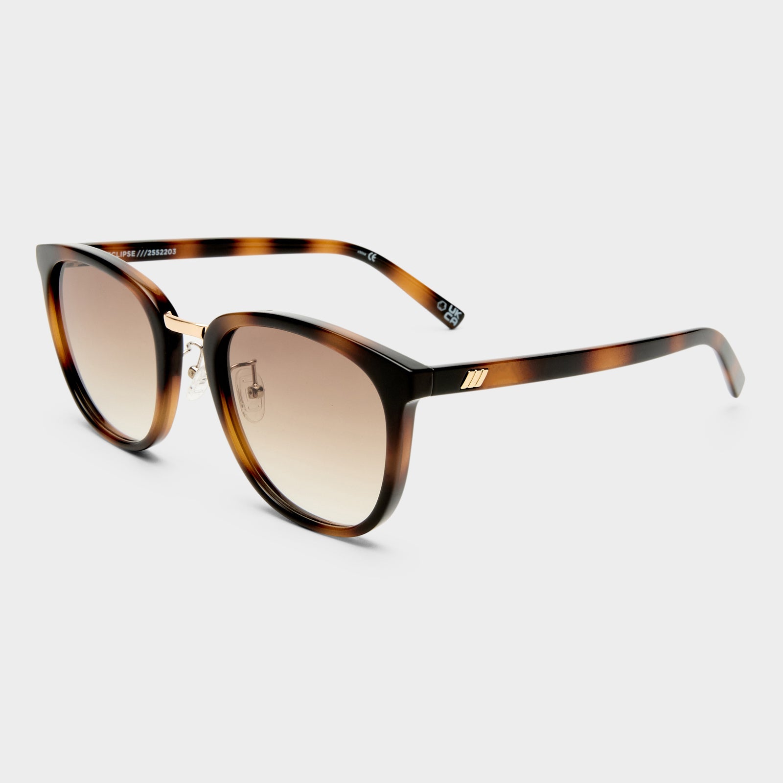 Eclipse + Tort Female Round Sunglasses | Le Specs