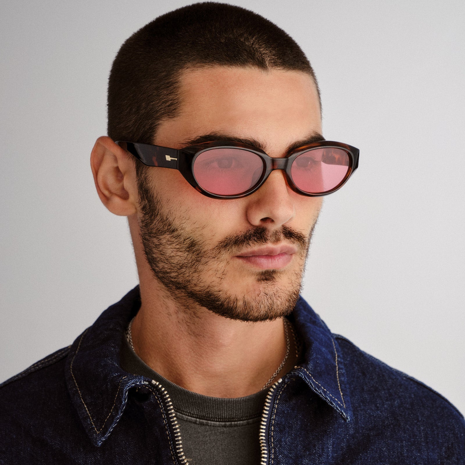 Le Bijou Tort Uni-Sex Oval Sunglasses | Le Specs