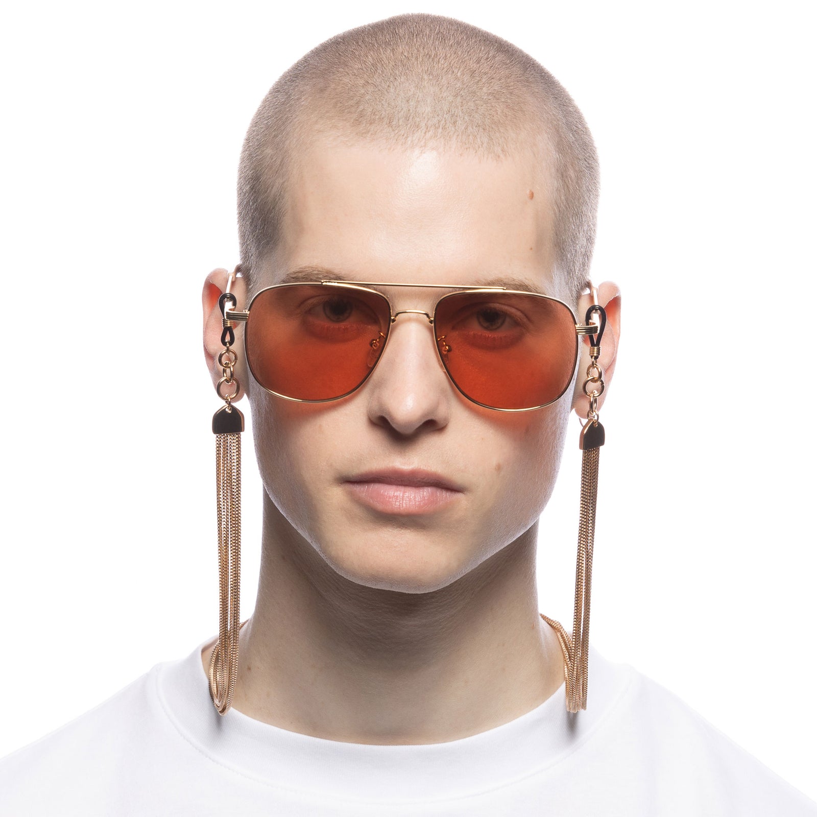 Y2k Layered Chain Shiny Light Gold Female Accessories Accessories | Le Specs