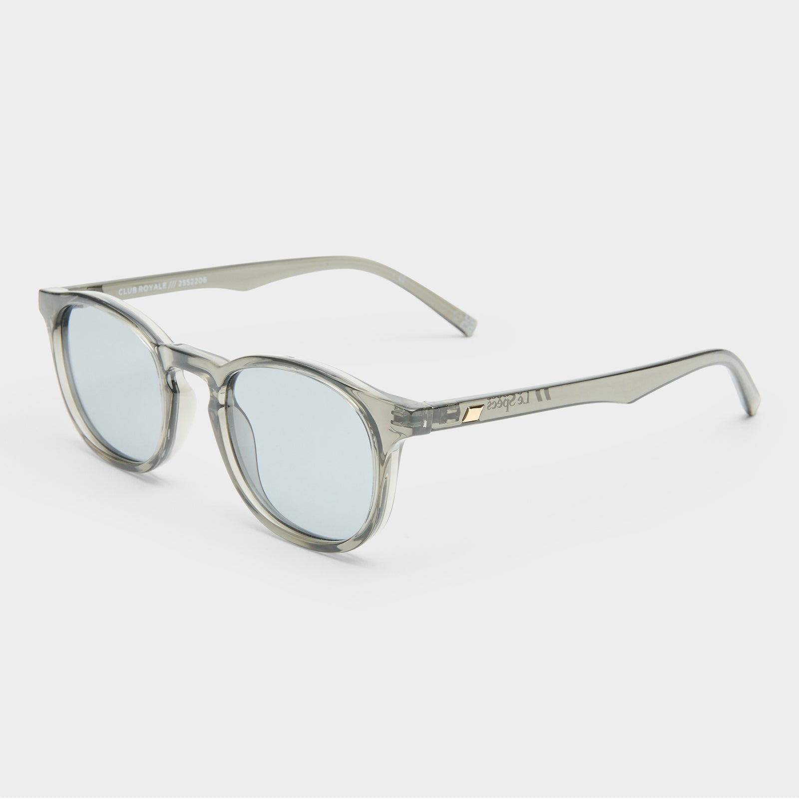 Club Royale Pewter Uni-Sex Round Sunglasses | Le Specs
