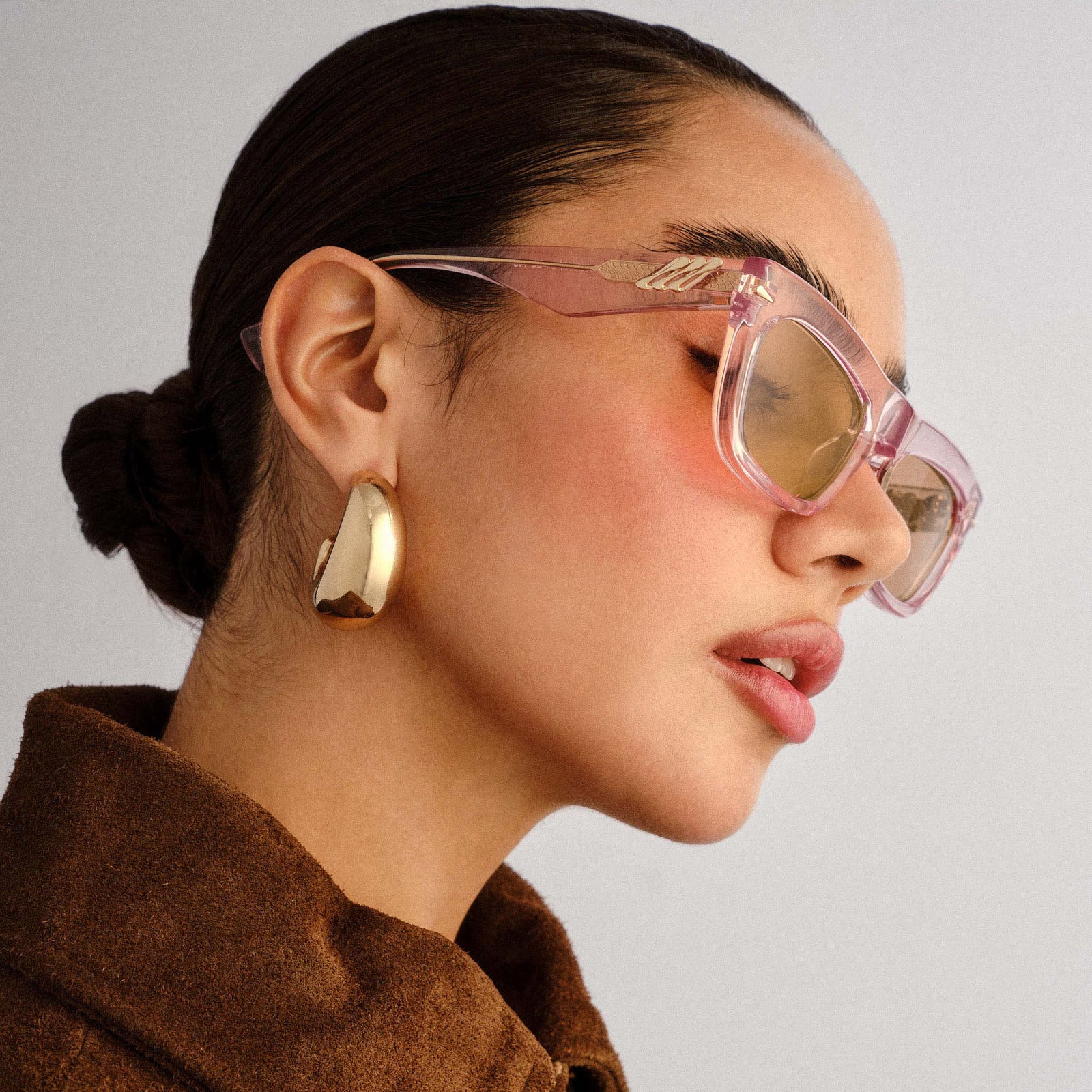 Numero Nueve Pink Salt Female D-Frame Sunglasses | Le Specs
