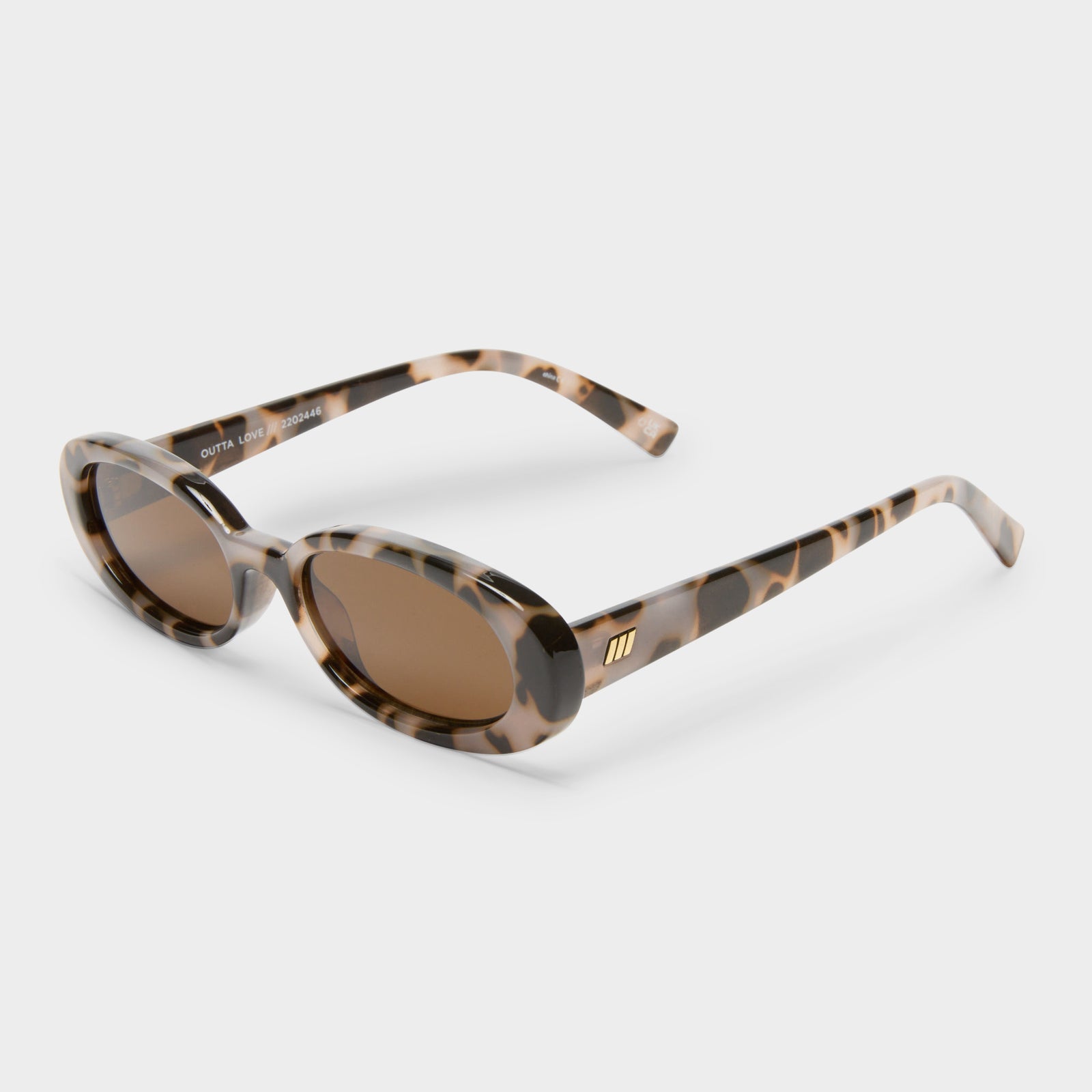 Outta Love Cookie Tort Female Oval Sunglasses | Le Specs
