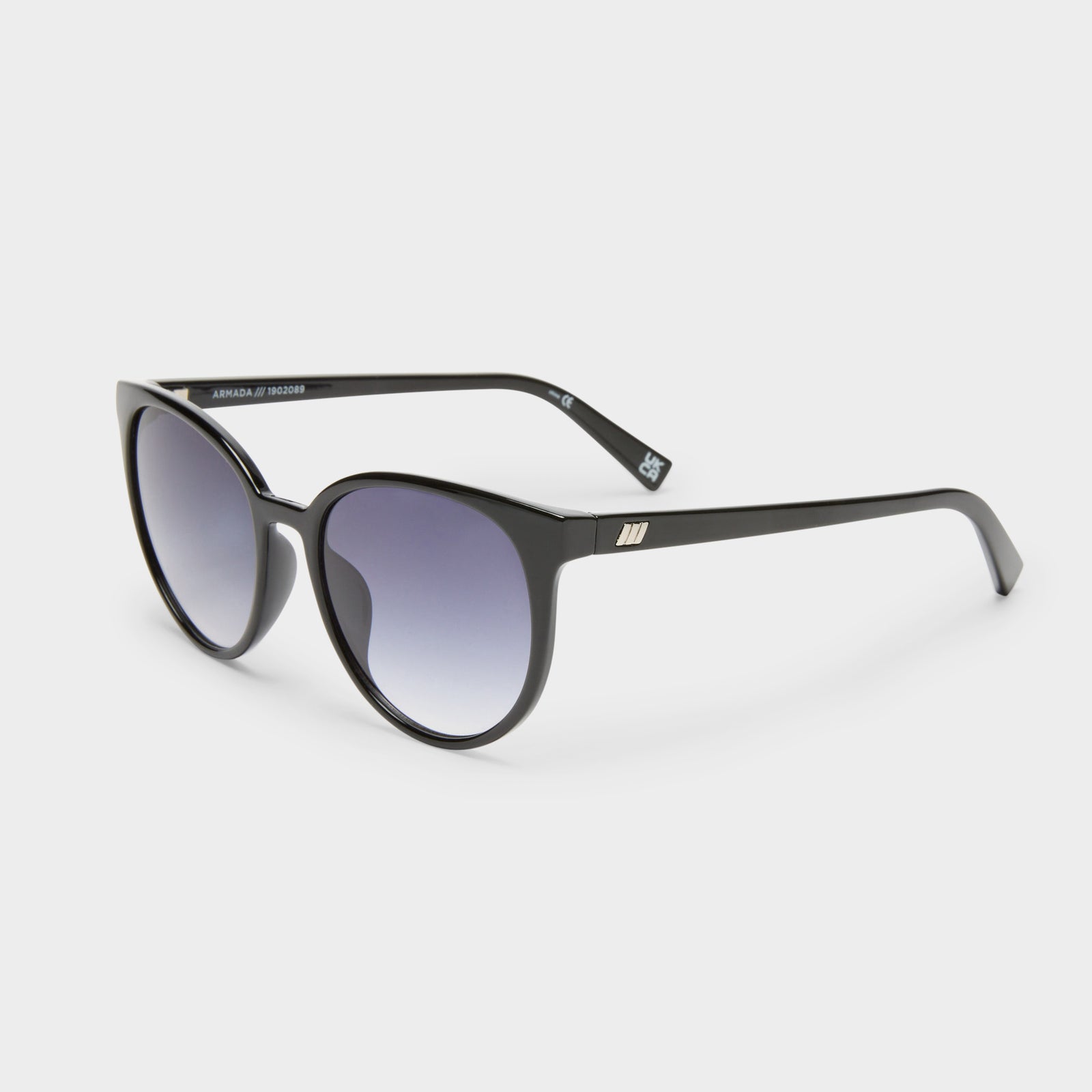 Armada Black Female Round Sunglasses | Le Specs