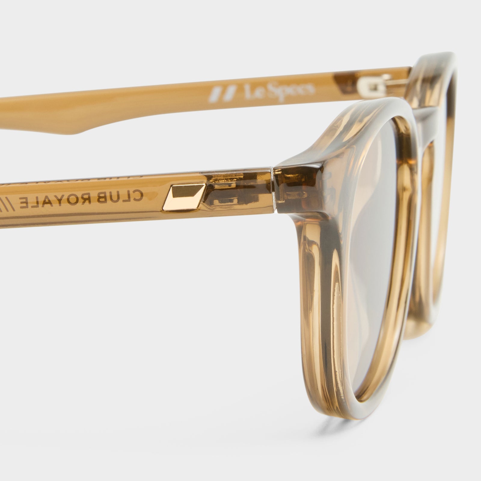 Club Royale Umber Uni-Sex Round Sunglasses | Le Specs