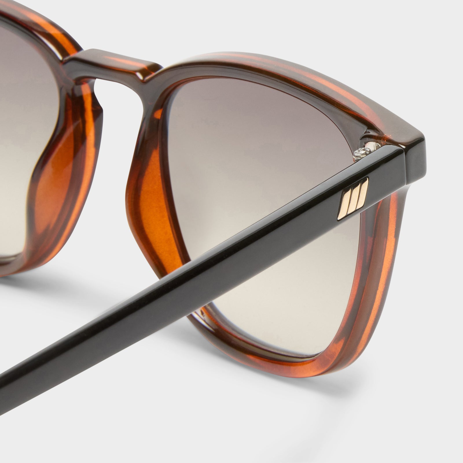 No Biggie Black Tort Uni-Sex Square Sunglasses | Le Specs