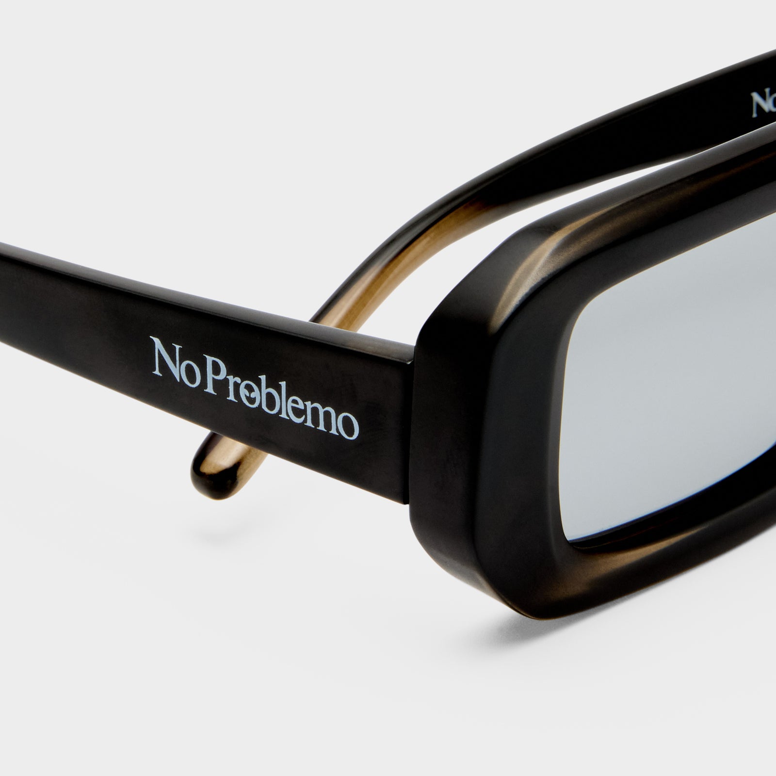 Blackpool Matte Black Khaki Grad Uni-Sex Rectangle Sunglasses | Le Specs