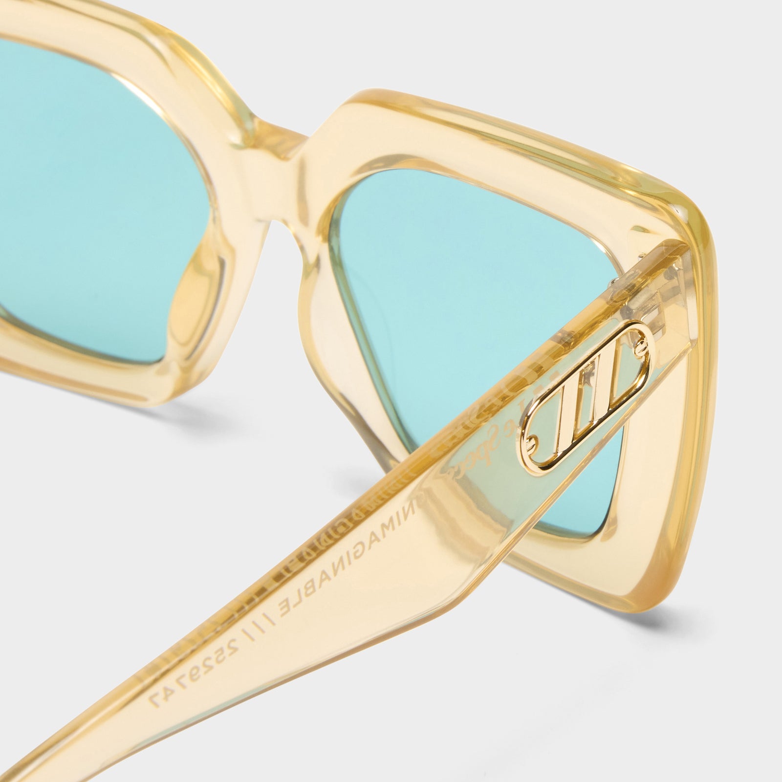 Unimaginable Sand Female Square Sunglasses | Le Specs