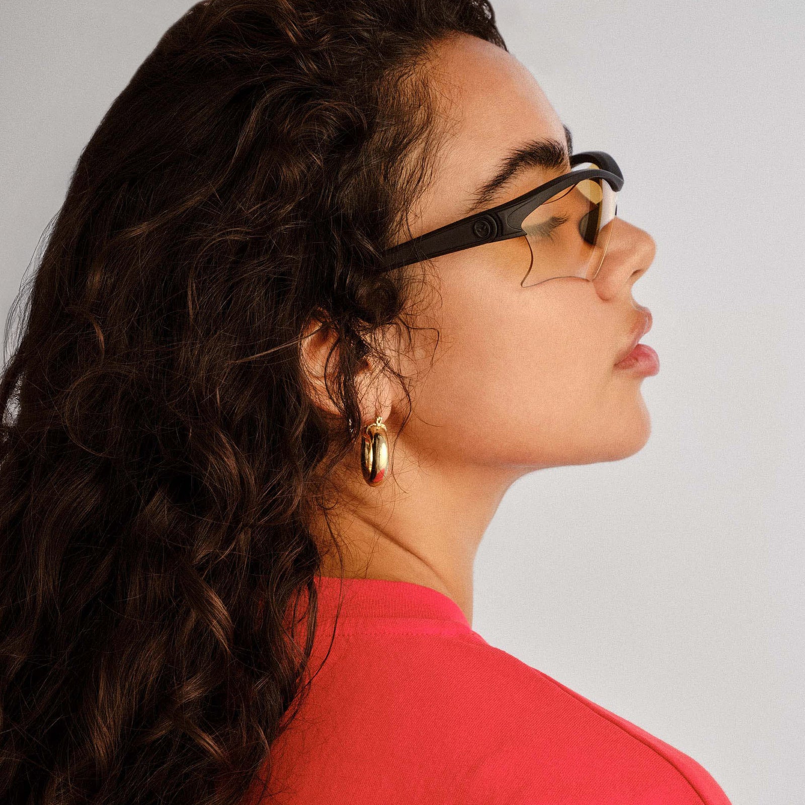 Pluto Matte Black Uni-Sex Shield Sunglasses | Le Specs