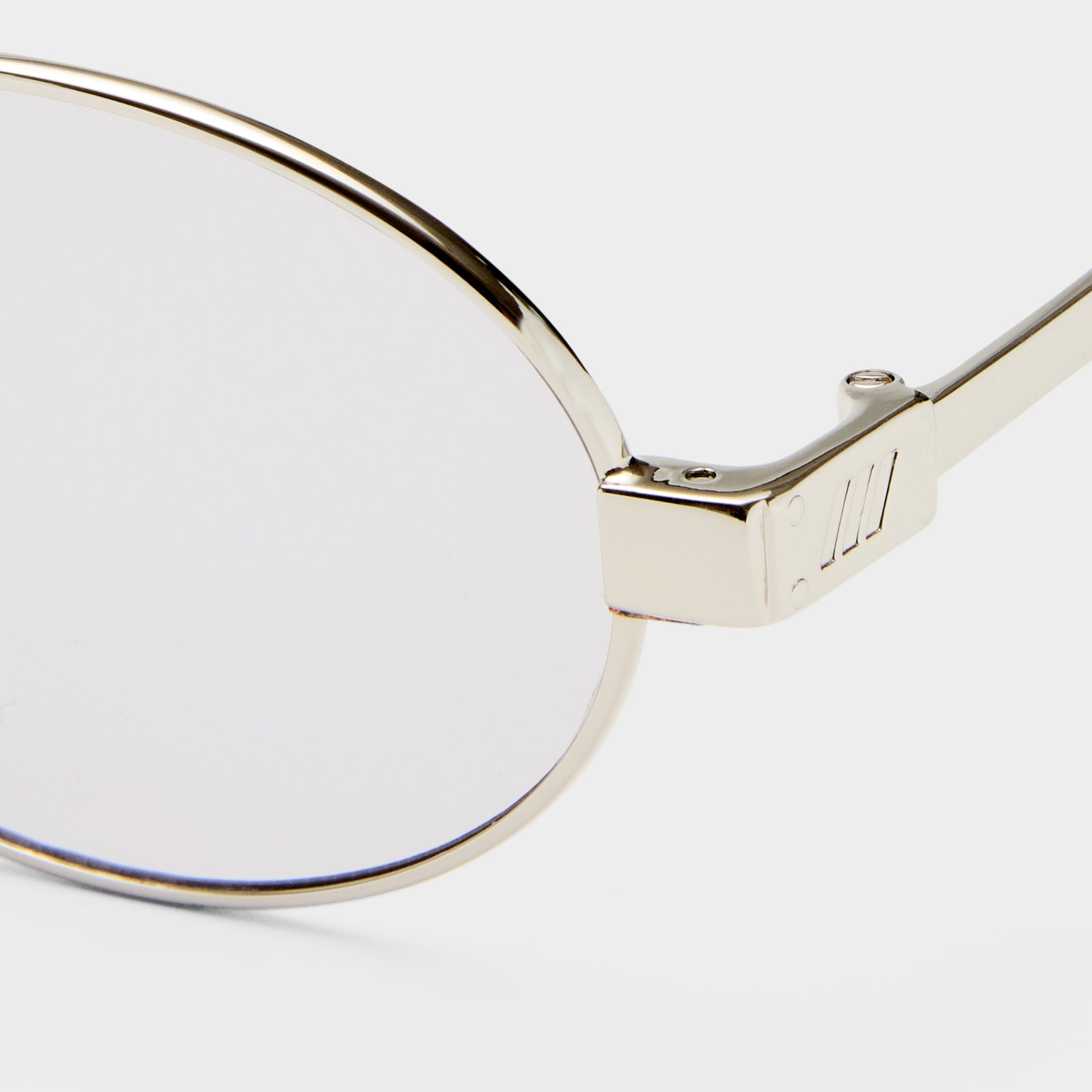 Poseidon Deux Silver Uni-Sex Oval Sunglasses | Le Specs