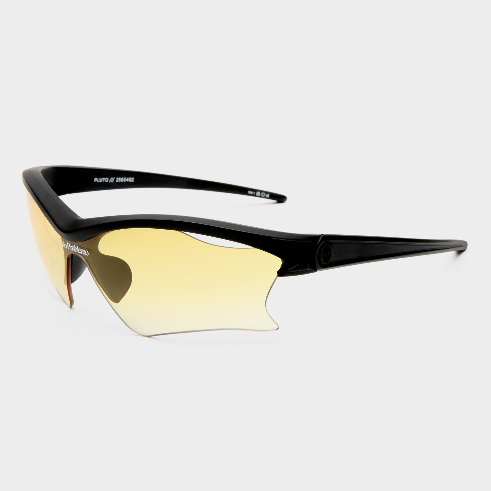 Pluto Matte Black Uni-Sex Shield Sunglasses | Le Specs