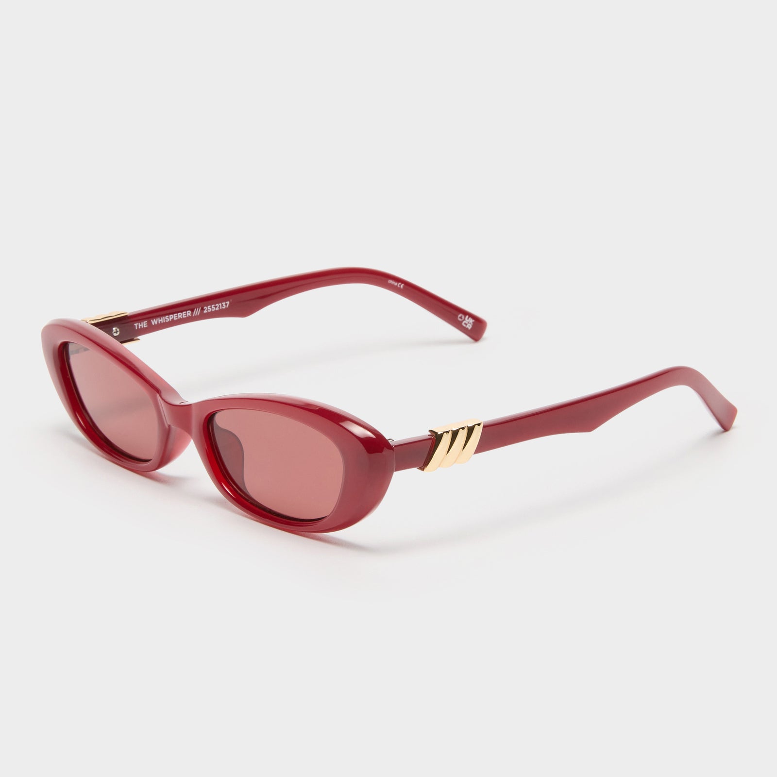 The Whisperer Garnet Female Cat-Eye Sunglasses | Le Specs