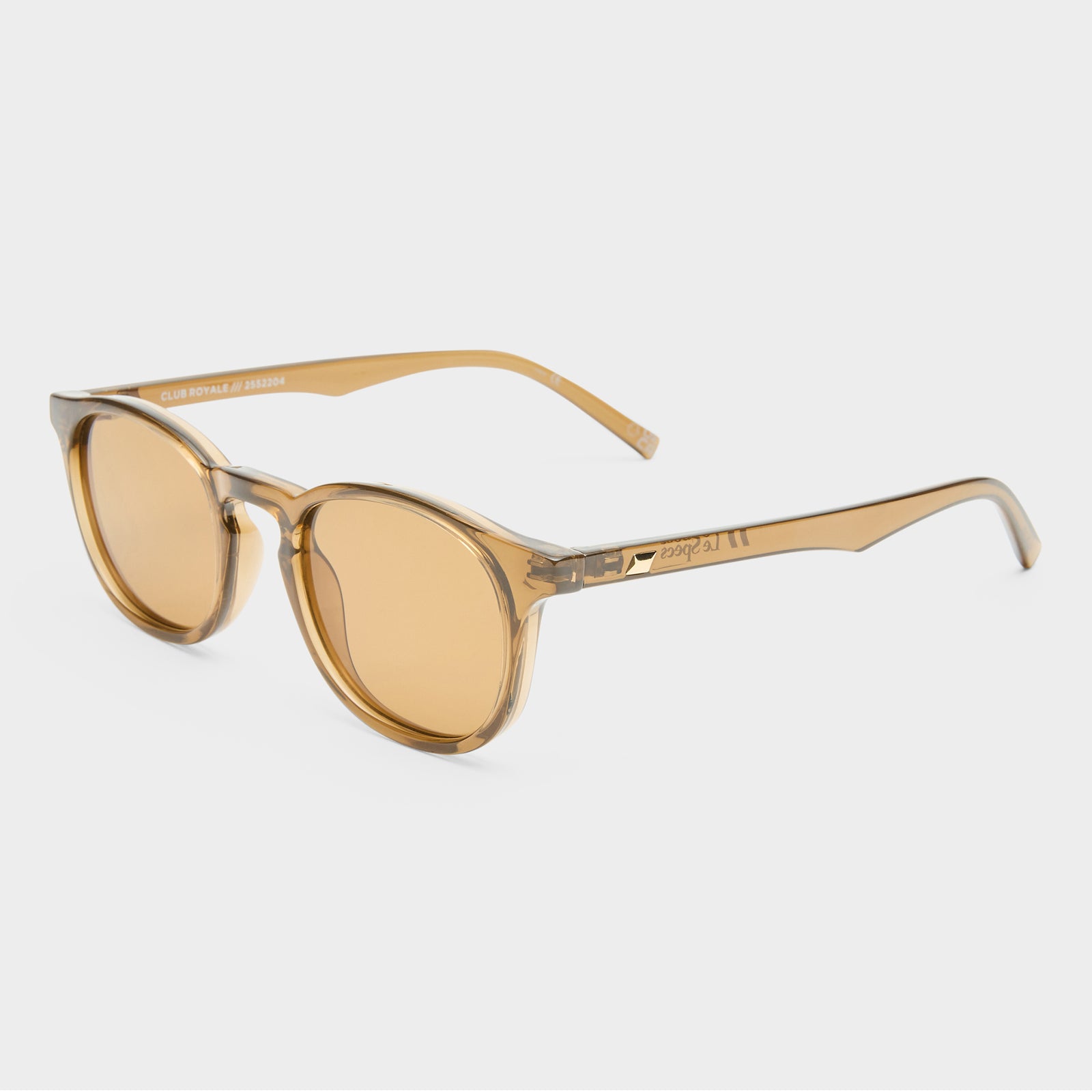 Club Royale Umber Uni-Sex Round Sunglasses | Le Specs