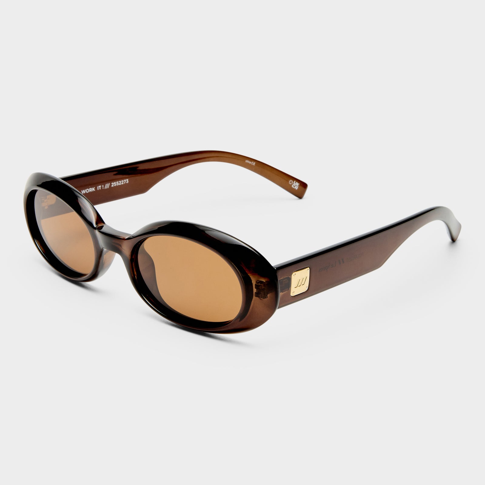 Work It Cocoa Female Oval Sunglasses | Le Specs