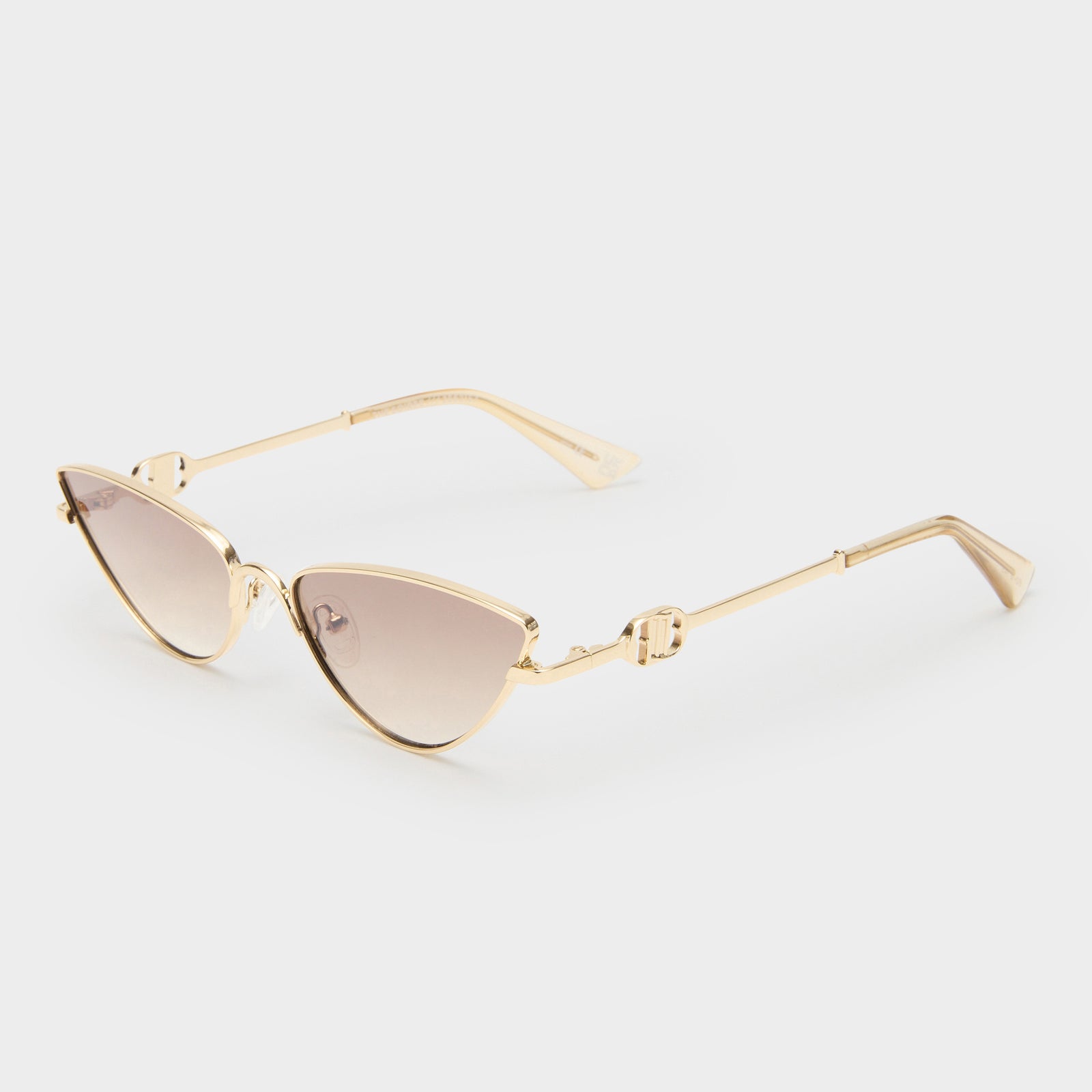 The Soiree Bright Gold Female Cat-Eye Sunglasses | Le Specs