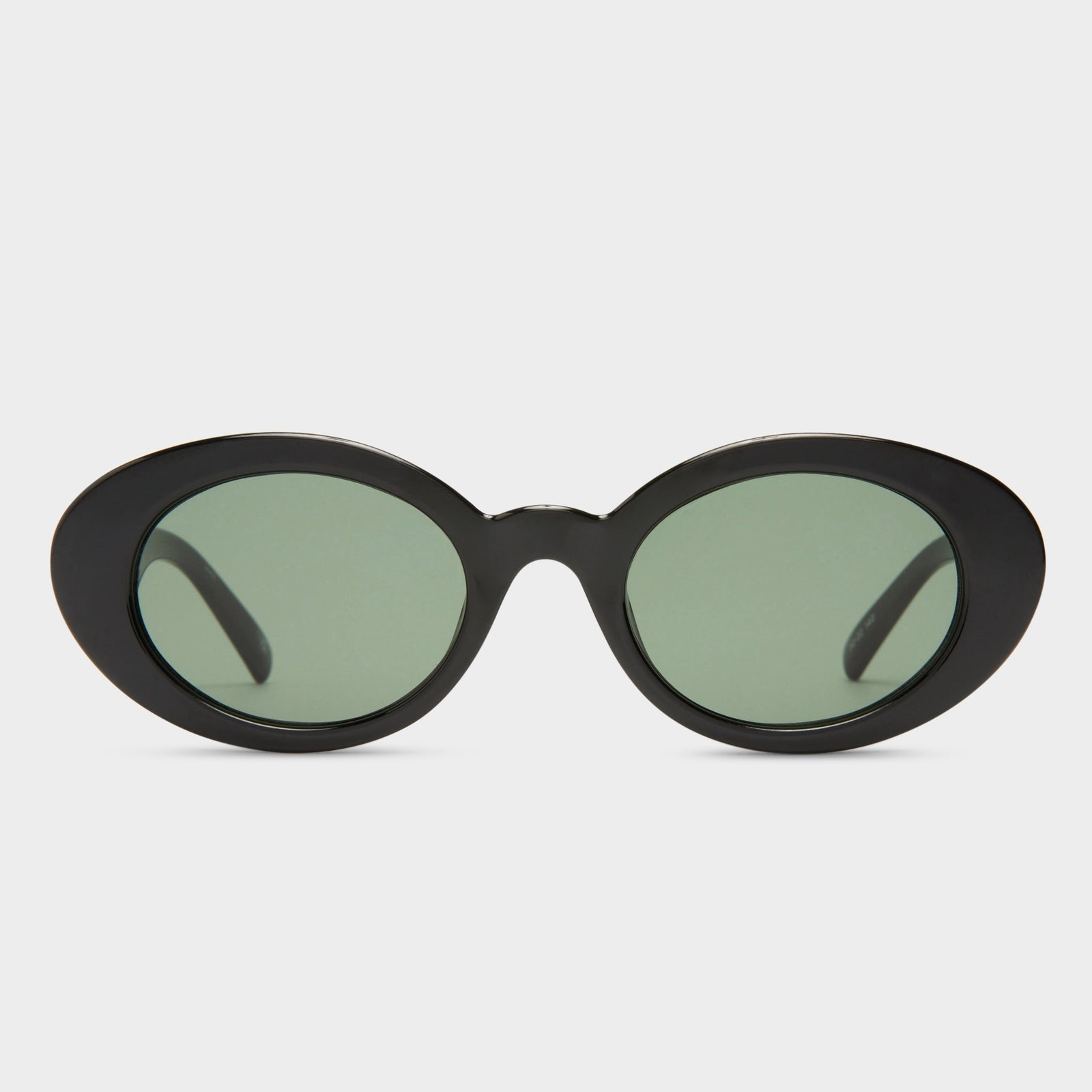 Nouveau Vie Black Female Oval Sunglasses | Le Specs