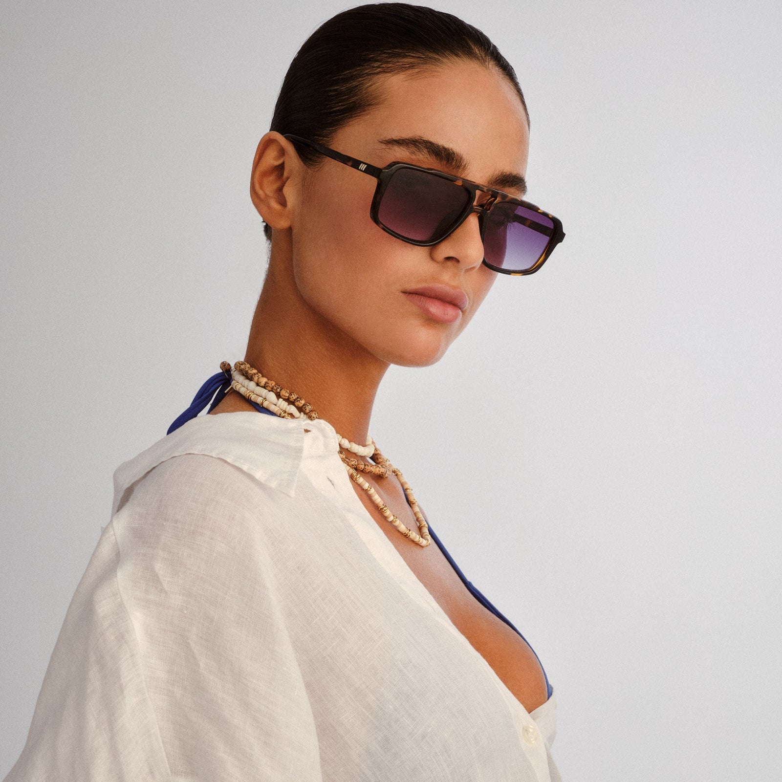 Le Gars + Tokyo Tort Uni-Sex Aviator Sunglasses | Le Specs