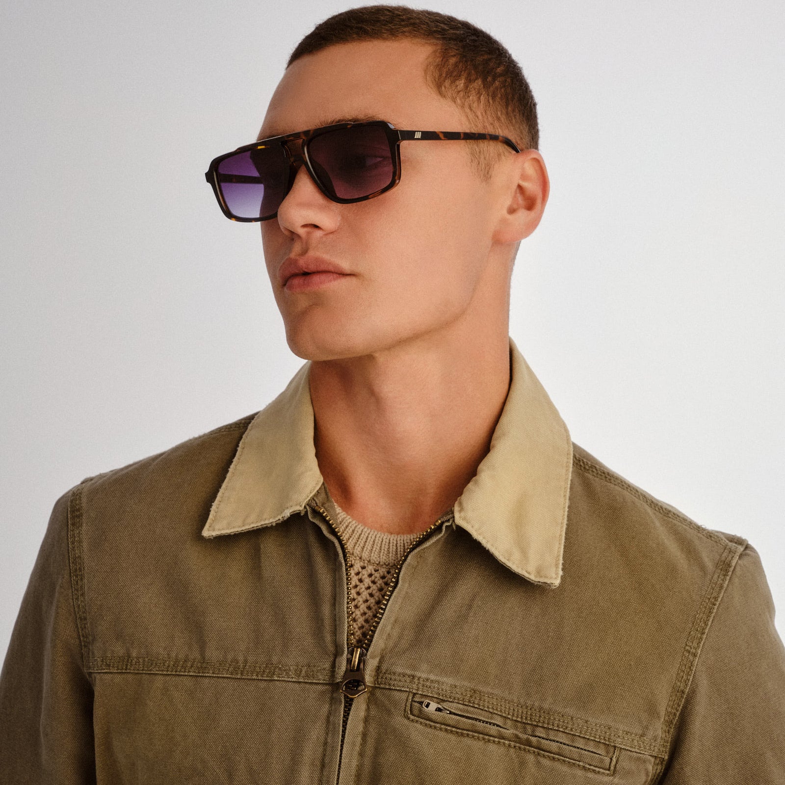 Le Gars + Tokyo Tort Uni-Sex Aviator Sunglasses | Le Specs