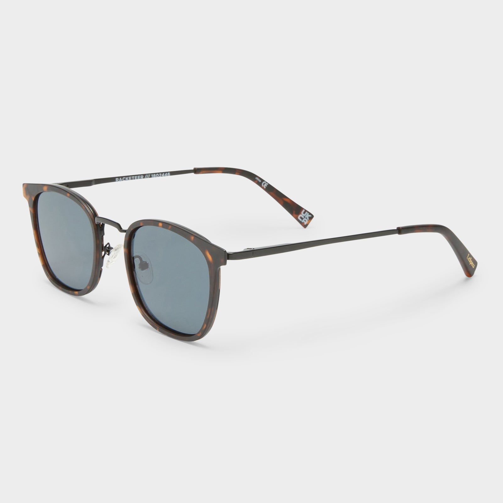 Racketeer Matte Tort Uni-Sex D-Frame Sunglasses | Le Specs