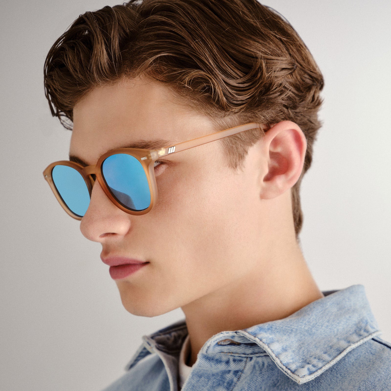 Bandwagon Raw Sugar Uni-Sex Round Sunglasses | Le Specs