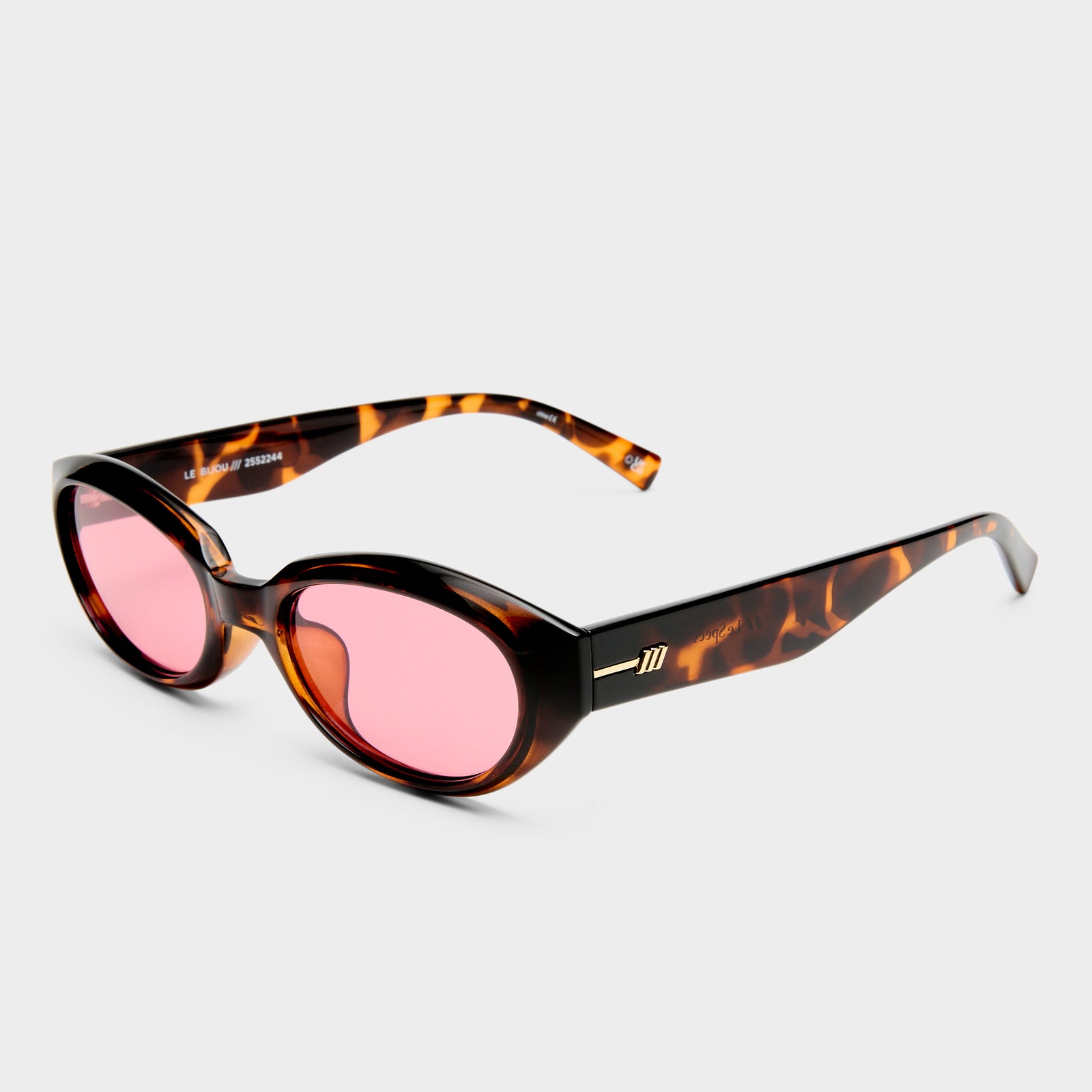 Le Bijou Tort Uni-Sex Oval Sunglasses | Le Specs