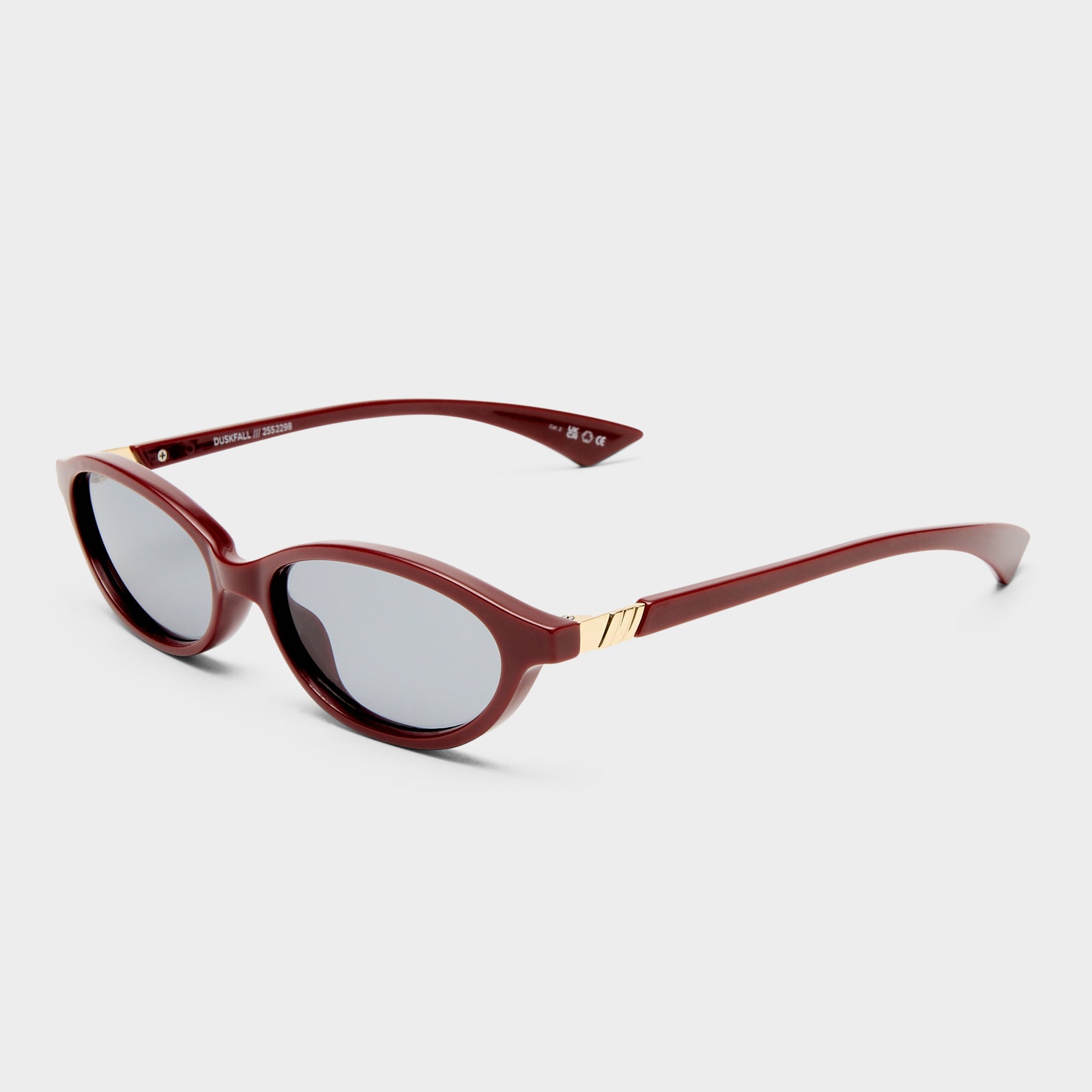 Duskfall Merlot Female Oval Sunglasses | Le Specs
