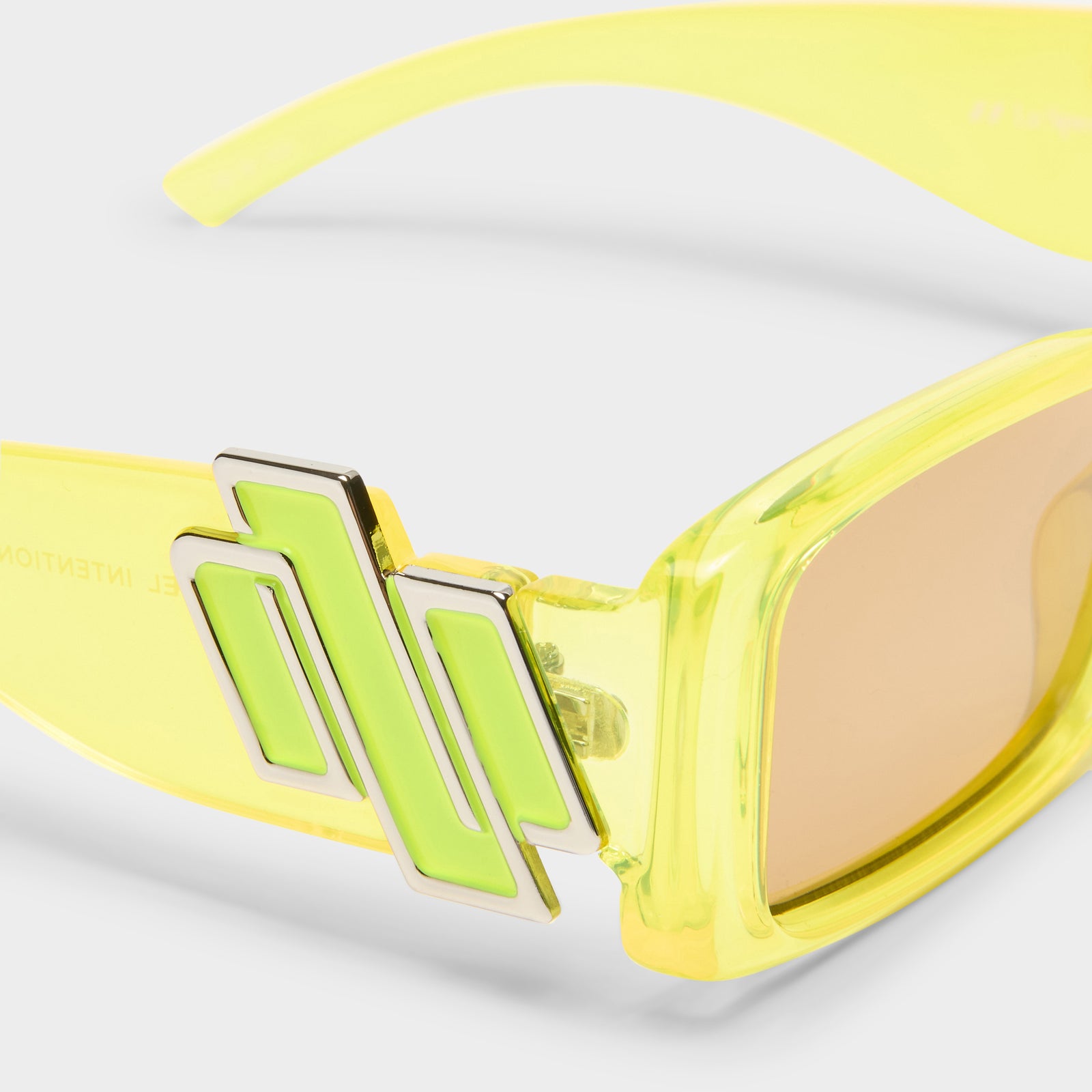 Cruel Intentions Hyper Yellow 2452336 Uni-Sex Rectangle Sunglasses | Le Specs
