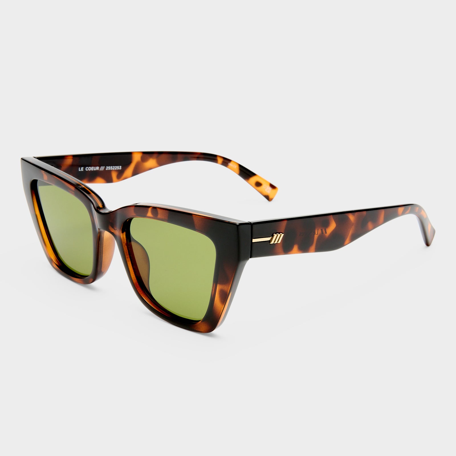 Le Coeur Dark Tort Female Cat-Eye Sunglasses | Le Specs