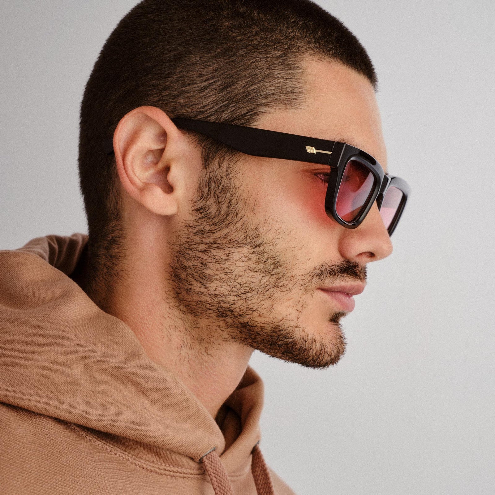 Le Castle Black Uni-Sex D-Frame Sunglasses | Le Specs