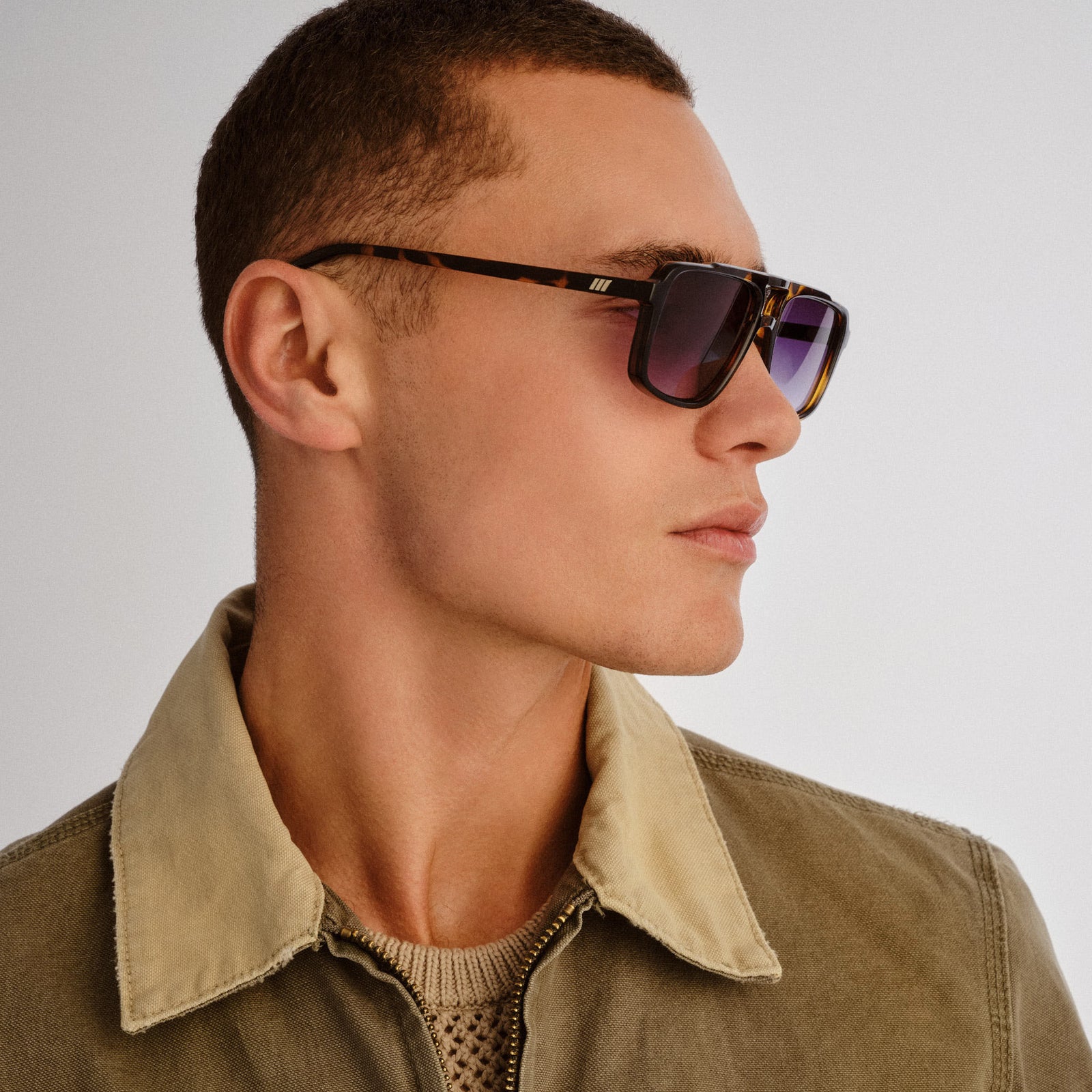 Le Gars + Tokyo Tort Uni-Sex Aviator Sunglasses | Le Specs
